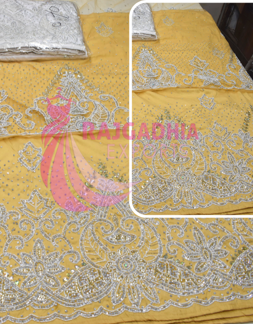 yellow george wrapper fabric 0